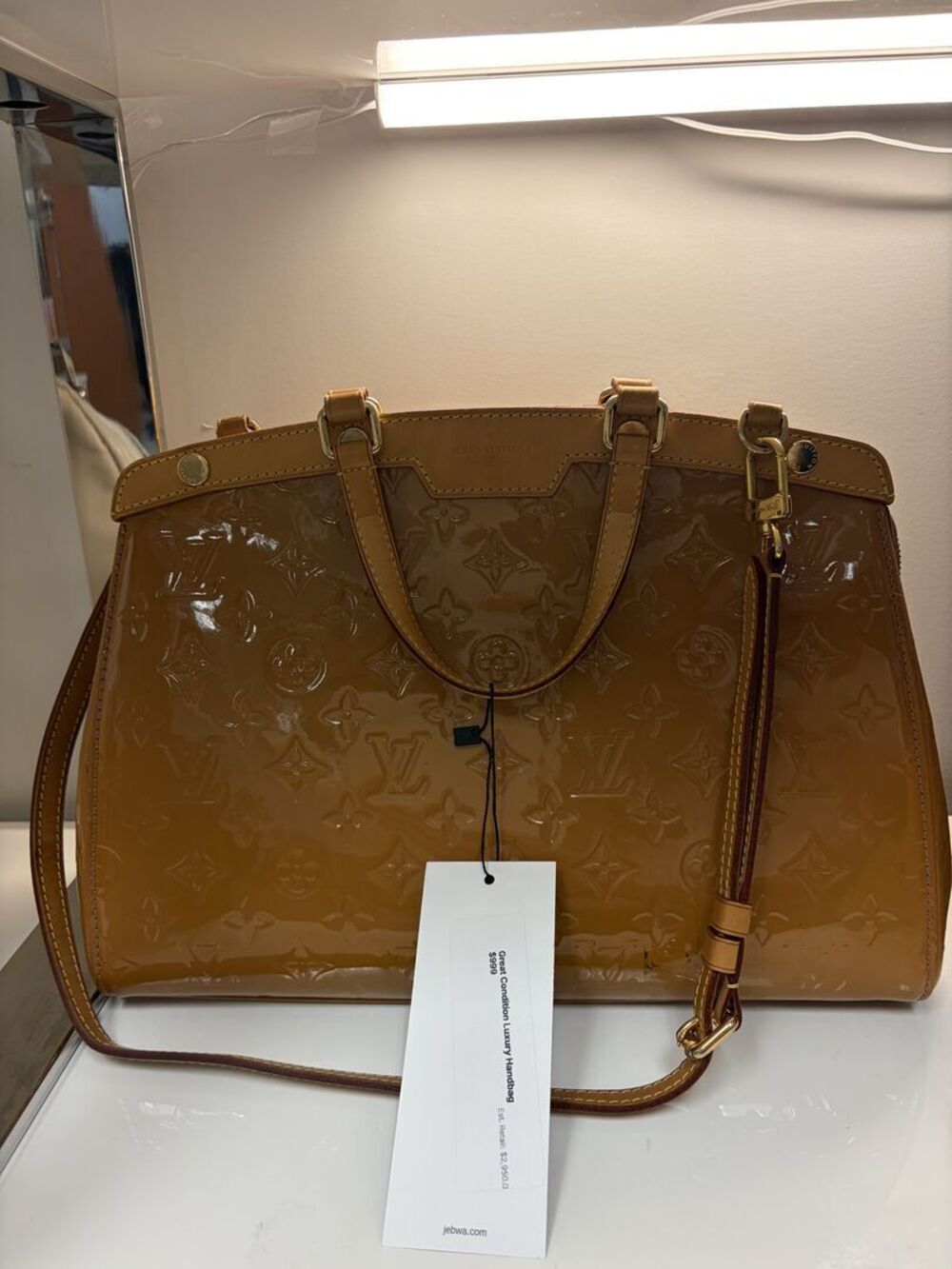 Louis Vuitton Monogram Vernis Brea MM Satchel